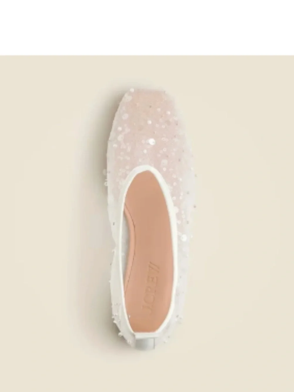 NWOT J.Crew “Quinn” Embellished Mesh Ballet Flat – Size 9.5